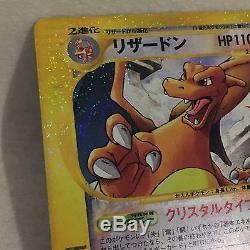 Super Très Rare Carte Pokemon Japan Cristal Type Charizard Monstre De Poche F / S
