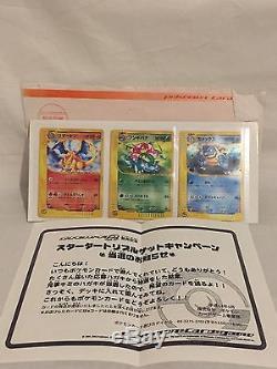 Super Très Rare Japan Pokemon Carte Charizard Venusaur Blastoise Promo Triple Get