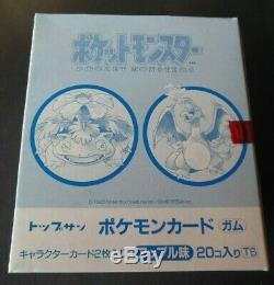 Topsun 1995 Japon Pokemon Booster Box 1er Imprimé Pks / Cartes Jamais Mint / Near Mint