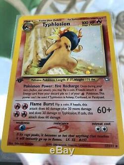 Typhlosion 17/111 1ère Édition Neo Genesis Rare Holo Carte Pokemon 2001 # 1
