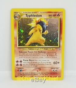 Typhlosion 17 Rare Holo Carte Pokemon Neo Genesis Set Collection / 111 Originale