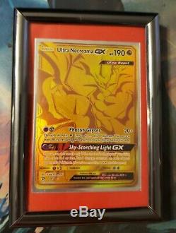 Ultra Necrozma Gx 78/70 Plein Art Secret Rare Gold Card Pokemon Dragon Majesty Nm