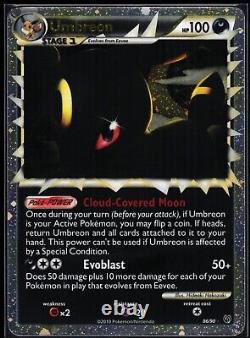 Umbreon Prime HGSS Indomptable 86/90 Holo Ultra Rare 2010 Carte Pokemon NM