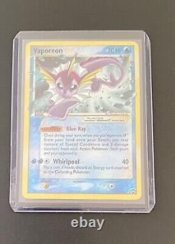 Vaporéon 102/108 Gold Star Ex Power Keepers Pokemon Card Nice MID Grade