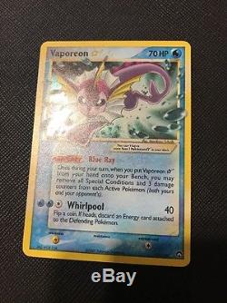 Vaporeon Gold Star Lp 102/108 Carte De Pokémon Ultra Rare Holo Power Keepers