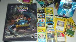 Vintage & New Pokemon Binder Carte 500+ Collection Lot Chardizard & Holos Rares